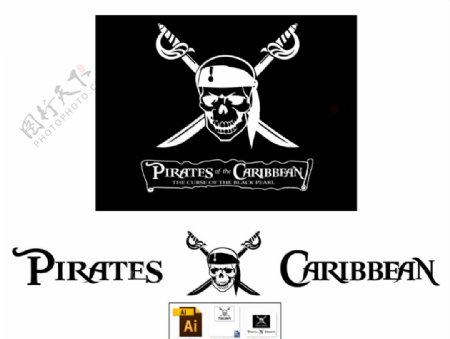 加勒比海盗旗图片