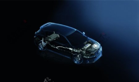 雷克萨斯油电混合动力CT200h汽车透视图图片