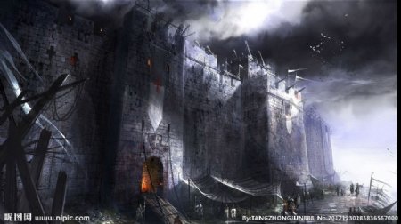 城堡战争场面图片