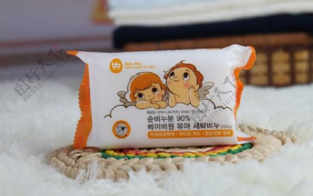 韩国婴儿进口洗衣皂图片