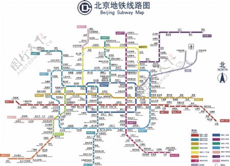 北京地铁线路图最新版图片