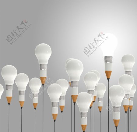 灯泡商业创新创意图片