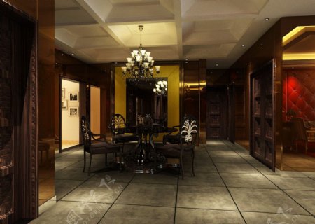 室内设计客厅餐厅效果图图片
