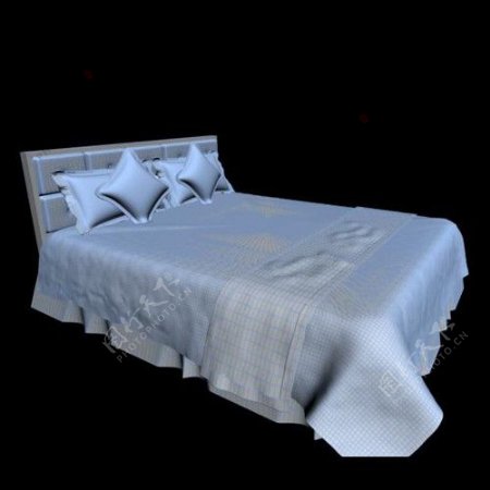 室内床模型图片