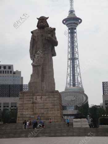 炎帝广场雕像图片