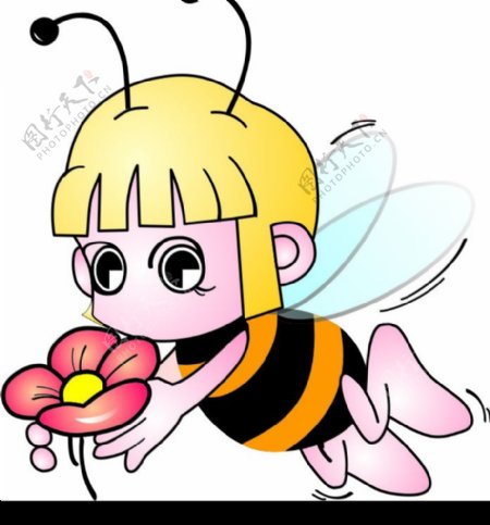 卡通小蜜蜂图片