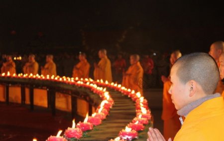 佛教祈祷图片
