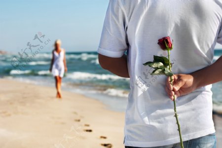 海边爱情非主流图片