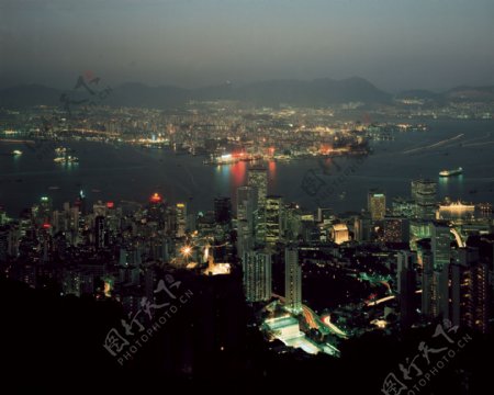 香港香港夜景城市夜景图片