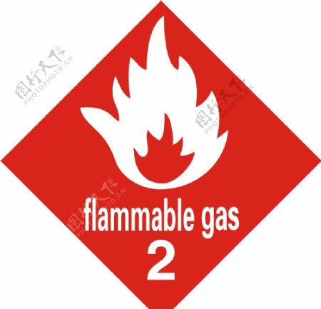 易燃气体标志flammblegas标志图片