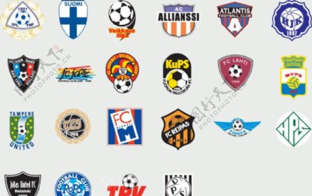 全球2487个足球俱乐部球队标志芬兰图片