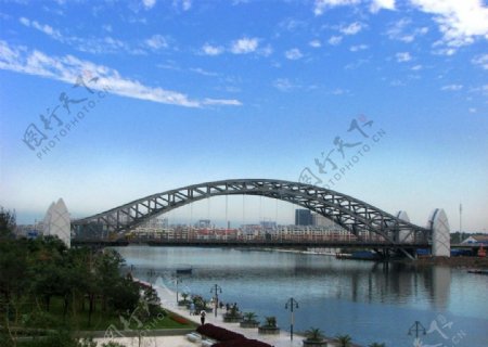 天津海河国泰桥图片
