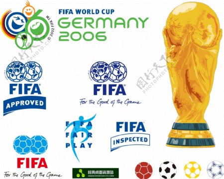 2006世界杯标志国际足联标志足球标志大力神杯图片