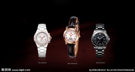 手表海报高端手表奢侈品广告图片