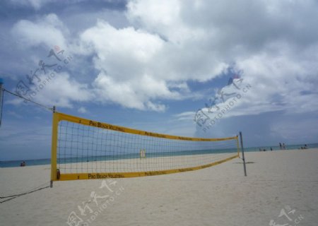沙滩排球图片