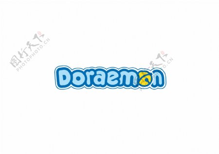 哆啦A梦英文logo图片