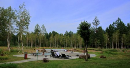 度假酒店室外游泳池图片