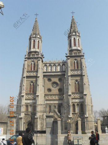 济南洪家楼教堂图片