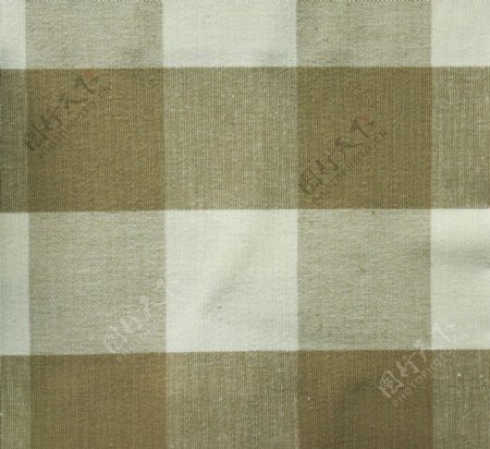 纺织品棕色格子面料图片