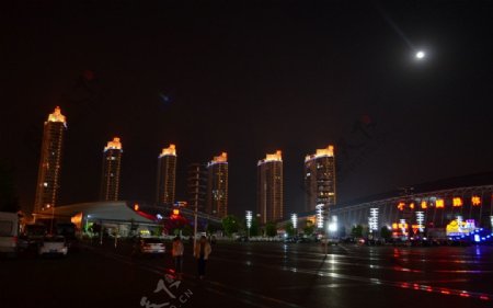 城市月夜图片