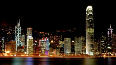 香港夜景风光图片摄影