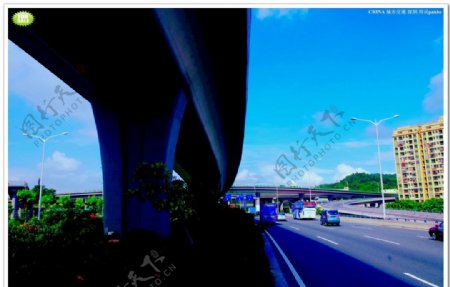 中国桥梁交通高架桥图片