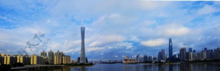广州塔全景图片