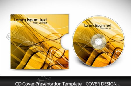 动感线条cd光盘封面图片