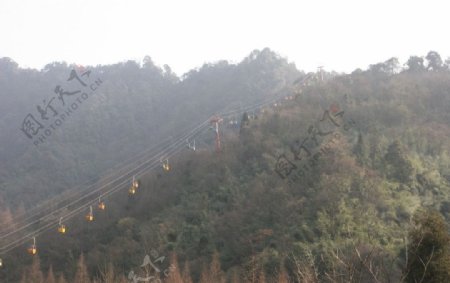青城后山缆车图片