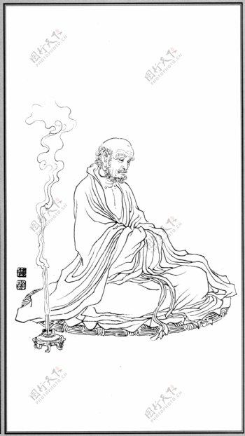 中国神话人物085罗汉图片