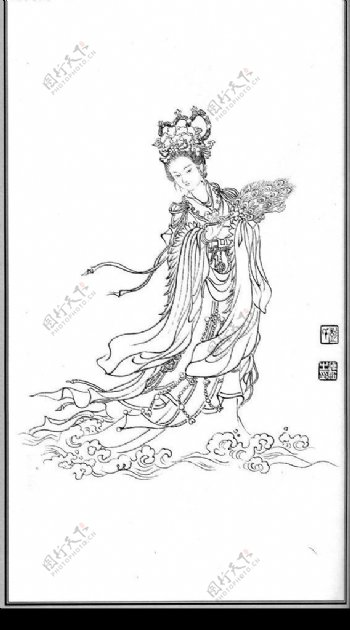 中国神话人物057洛神图片