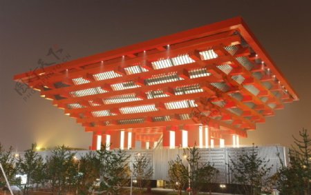 上海世博中国馆夜景照片图片
