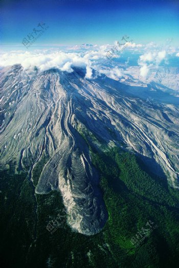 珍贵的大幅火山地貌图图片