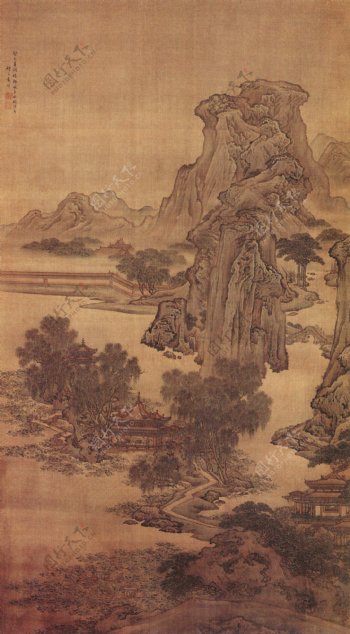 珍藏古代山水画图片