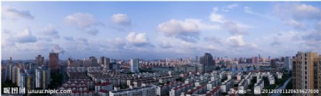 上海风光拼接全景图图片