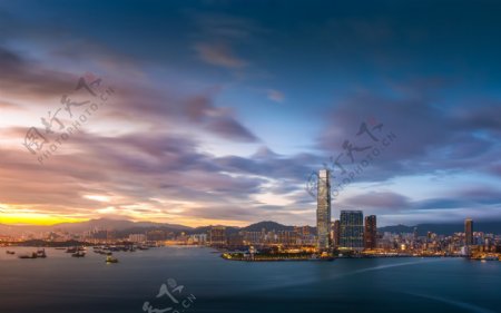 中国香港维多利亚港图片