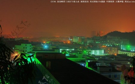 城市工业区夜色辉煌图片