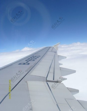 波音飞机机翼图片
