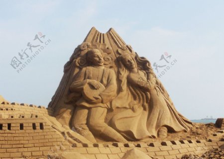 中国海阳国际沙雕艺术公园沙雕图片