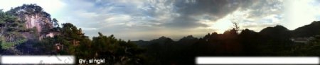 黄山早晨图片