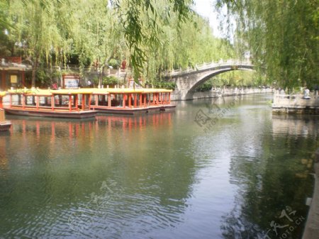 济南护城河水图片