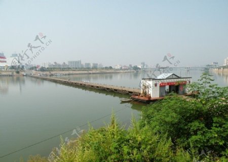 南河浮桥图片