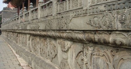 北陵正殿墙壁浮雕图片