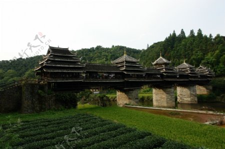广西三江县程阳风雨桥图片