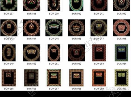 阿拉伯文化图库阿拉伯蔓藤花纹全128款图片