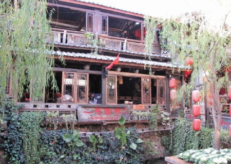 丽江古城的一米阳光酒吧图片