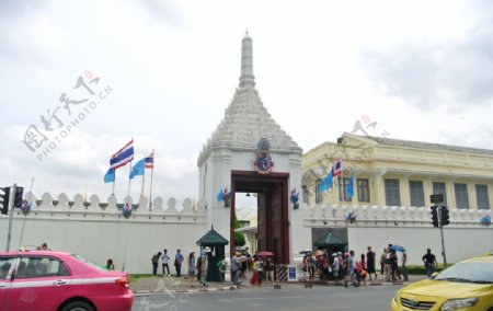 泰国曼谷大皇宫城墙图片