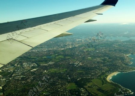 鸟瞰雪梨市图片