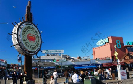 旧金山渔人码头大蟹广场图片