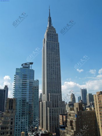 纽约闻名于世的帝国大厦图片